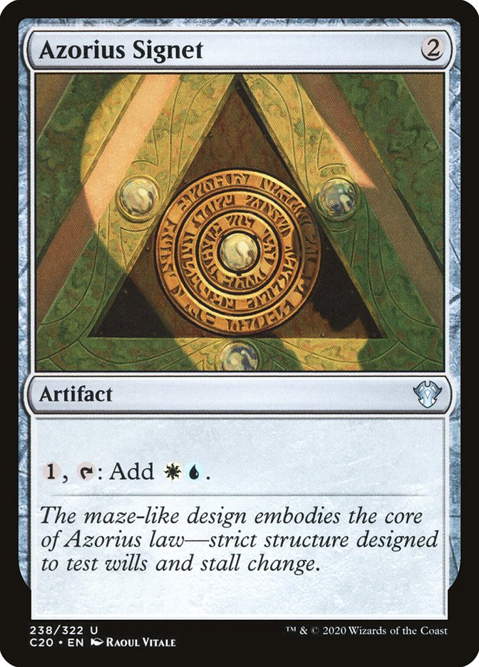 Azorius Signet [Commander 2020] | Golgari Games