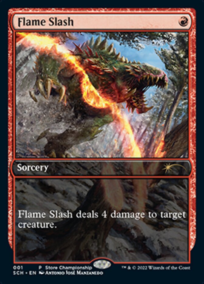 Flame Slash (Extended Art) [Store Championships 2022] | Golgari Games