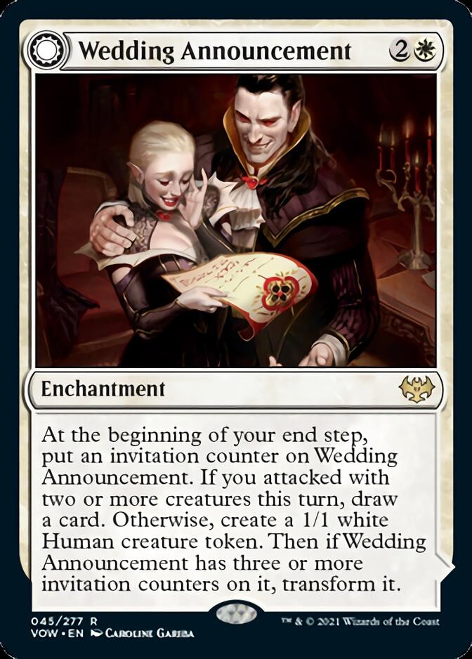 Wedding Announcement // Wedding Festivity [Innistrad: Crimson Vow] | Golgari Games