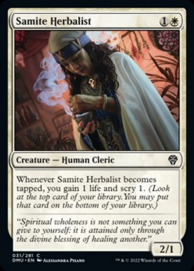 Samite Herbalist [Dominaria United] | Local Legends
