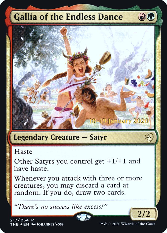 Gallia of the Endless Dance [Theros Beyond Death Prerelease Promos] | Local Legends