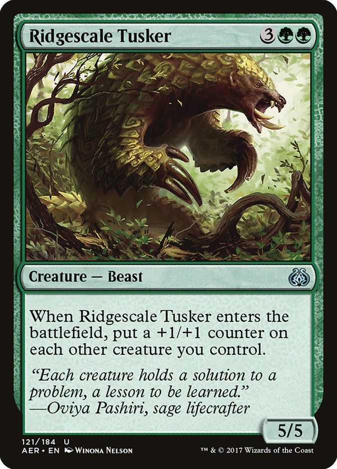 Ridgescale Tusker [Aether Revolt] | Golgari Games