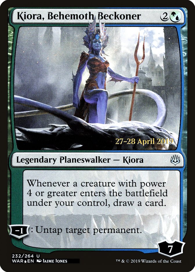 Kiora, Behemoth Beckoner [War of the Spark Prerelease Promos] | Golgari Games