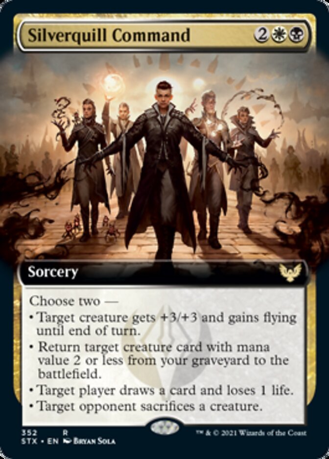 Silverquill Command (Extended Art) [Strixhaven: School of Mages] | Local Legends