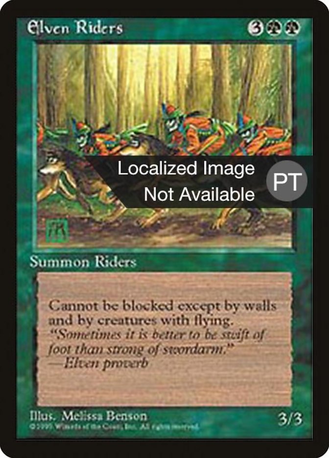 Elven Riders [Fourth Edition (Foreign Black Border)] | Golgari Games