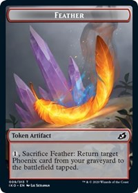 Feather // Human Soldier (005) Double-sided Token [Ikoria: Lair of Behemoths Tokens] | Local Legends