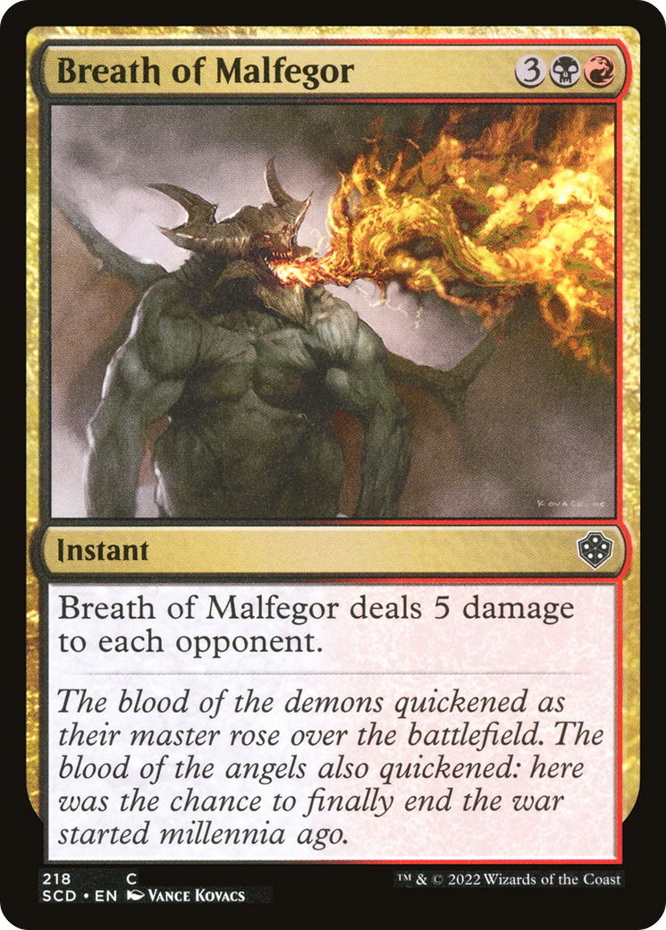 Breath of Malfegor [Starter Commander Decks] | Golgari Games