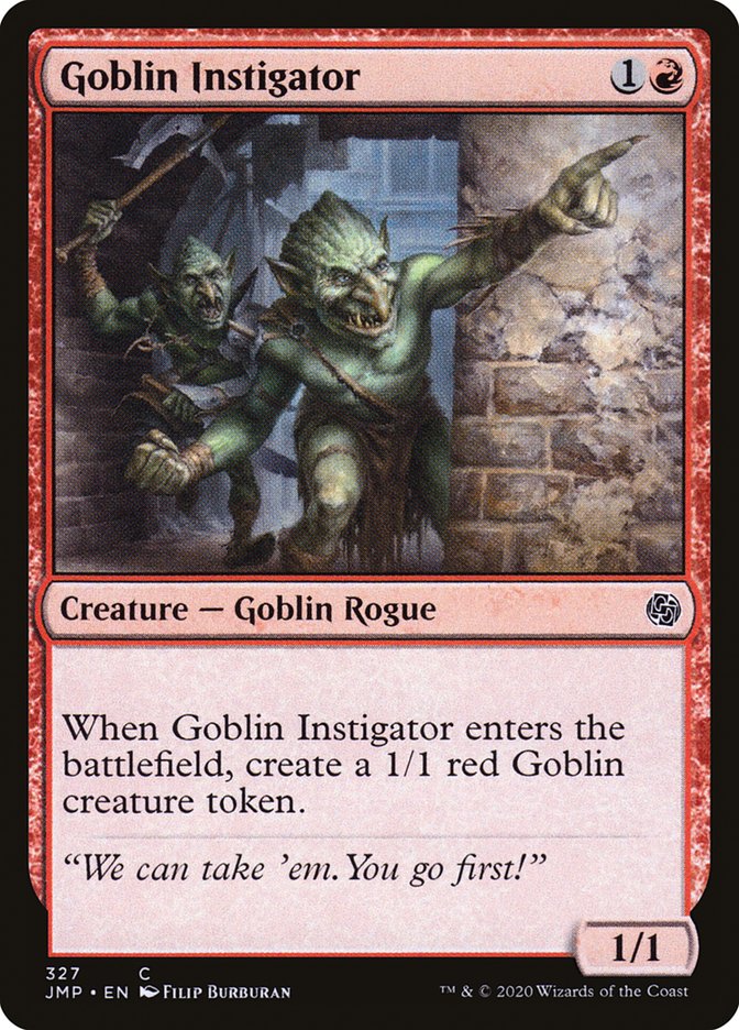 Goblin Instigator [Jumpstart] | Local Legends