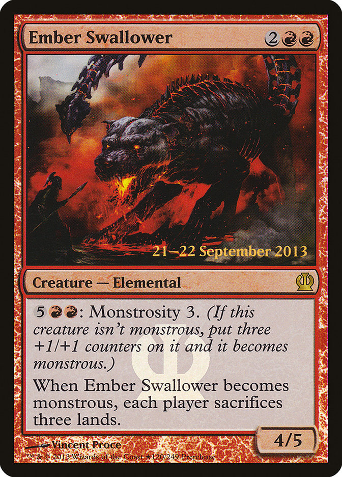 Ember Swallower [Theros Prerelease Promos] | Local Legends
