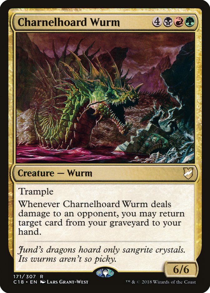 Charnelhoard Wurm [Commander 2018] | Golgari Games