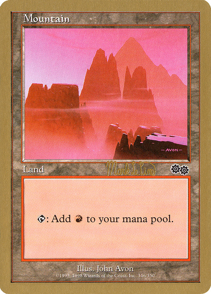 Mountain (mlp346b) (Mark Le Pine) [World Championship Decks 1999] | Local Legends