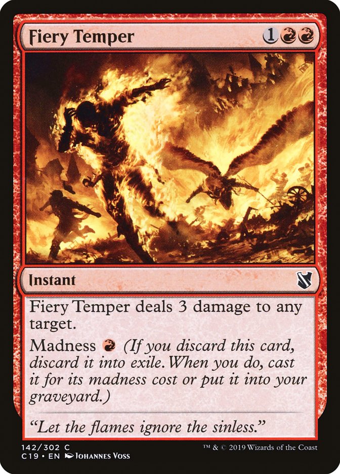 Fiery Temper [Commander 2019] | Golgari Games