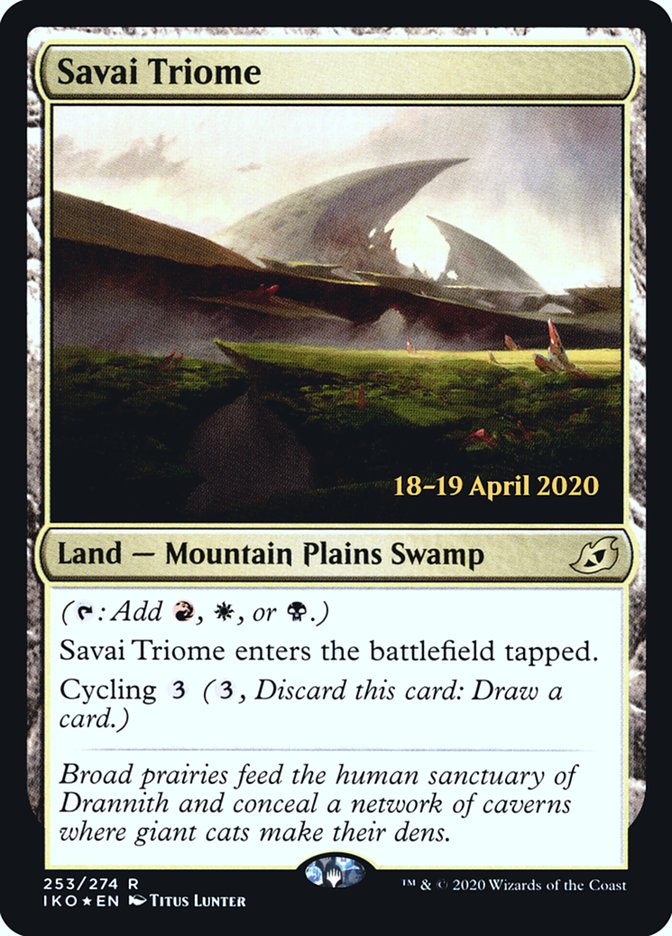 Savai Triome [Ikoria: Lair of Behemoths Prerelease Promos] | Local Legends