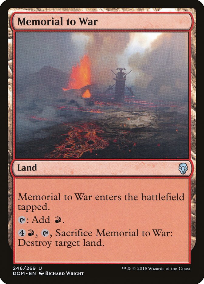 Memorial to War [Dominaria] | Local Legends