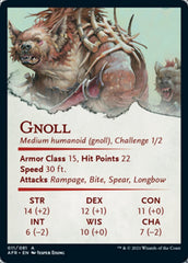 Gnoll Art Card (Gold-Stamped Signature) [Dungeons & Dragons: Adventures in the Forgotten Realms Art Series] | Local Legends