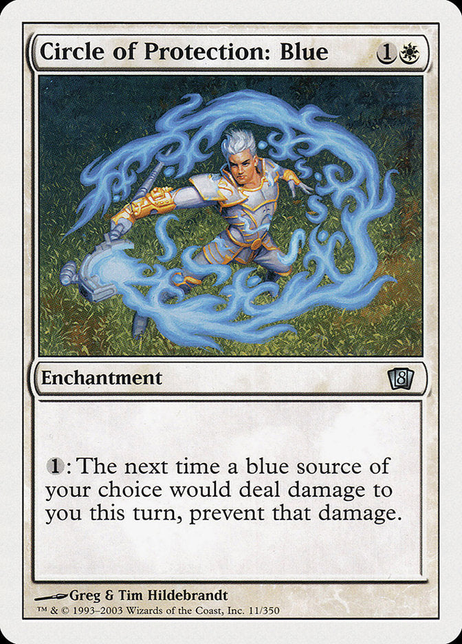 Circle of Protection: Blue [Eighth Edition] | Local Legends
