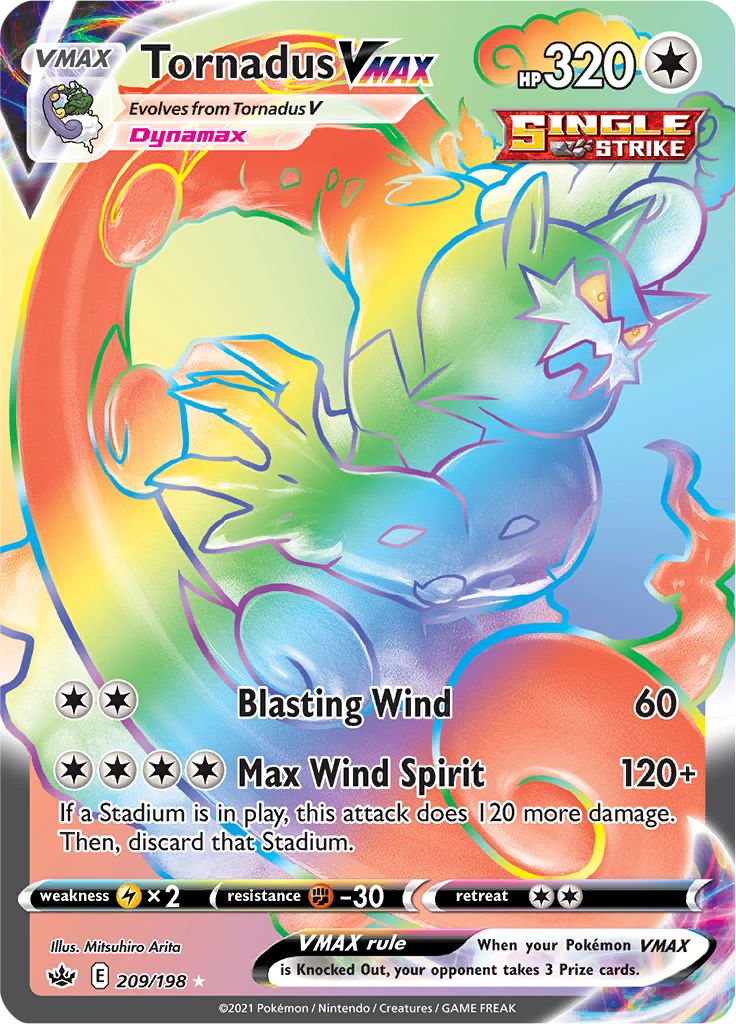 Tornadus VMAX (209/198) [Sword & Shield: Chilling Reign] | Golgari Games