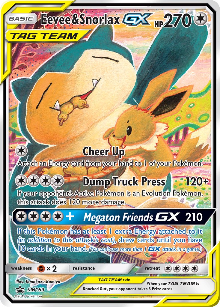 Eevee & Snorlax GX (SM169) [Sun & Moon: Black Star Promos] | Golgari Games