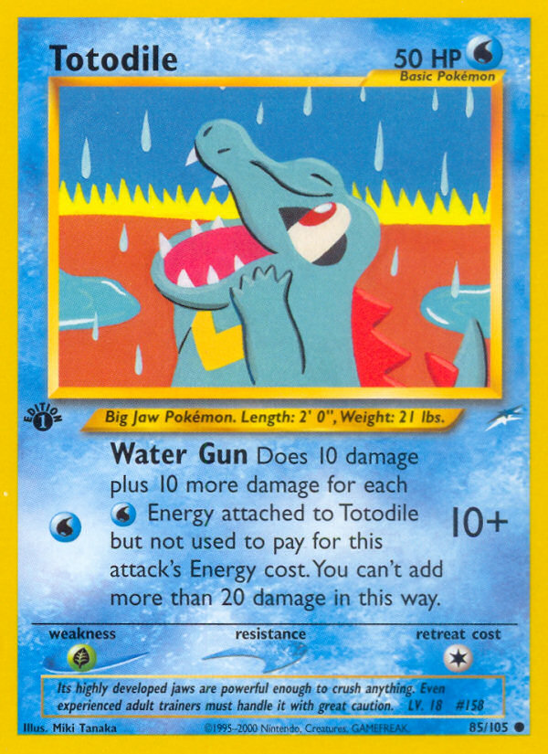 Totodile (85/105) [Neo Destiny 1st Edition] | Golgari Games