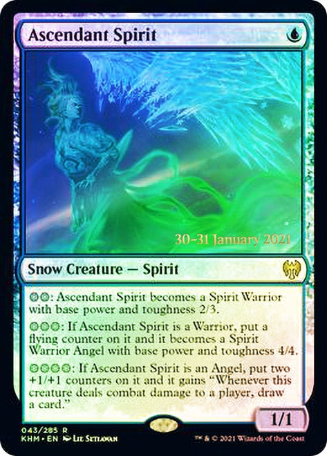 Ascendant Spirit [Kaldheim Prerelease Promos] | Golgari Games