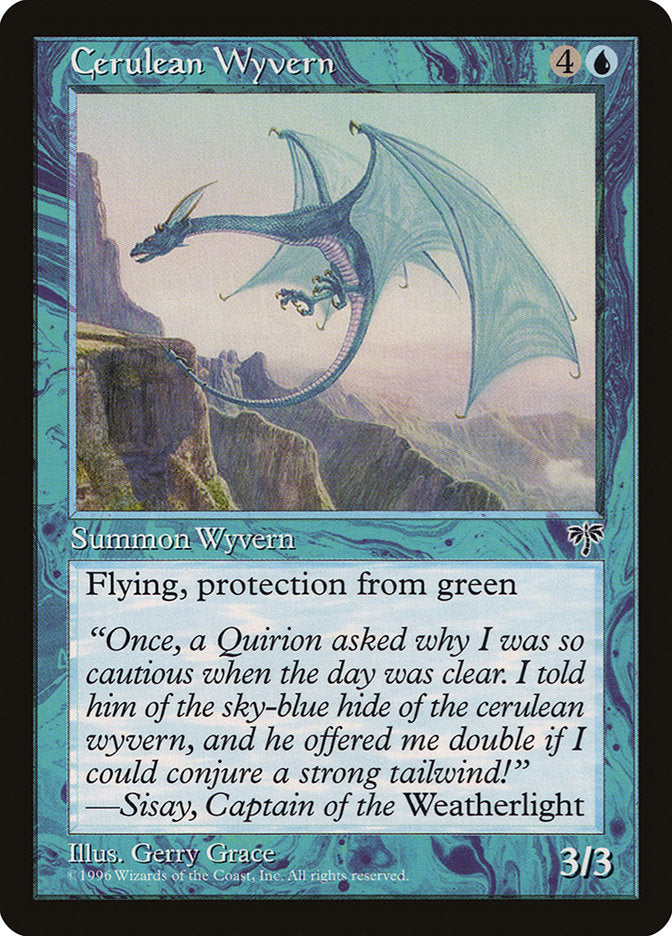 Cerulean Wyvern [Mirage] | Golgari Games