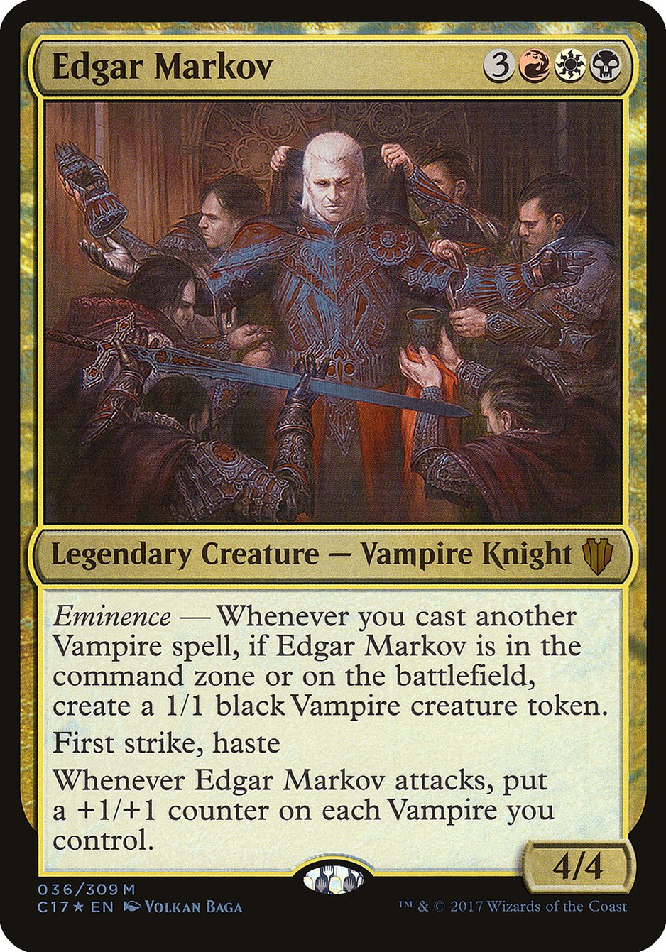 Edgar Markov (Oversized) [Commander 2017 Oversized] | Golgari Games