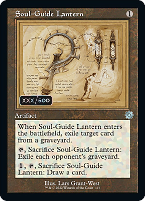 Soul-Guide Lantern (Retro Schematic) (Serial Numbered) [The Brothers' War Retro Artifacts] | Local Legends