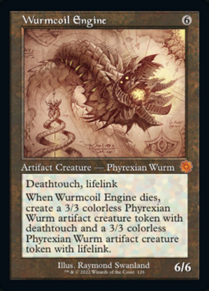 Wurmcoil Engine (Retro Schematic) [The Brothers' War Retro Artifacts] | Golgari Games