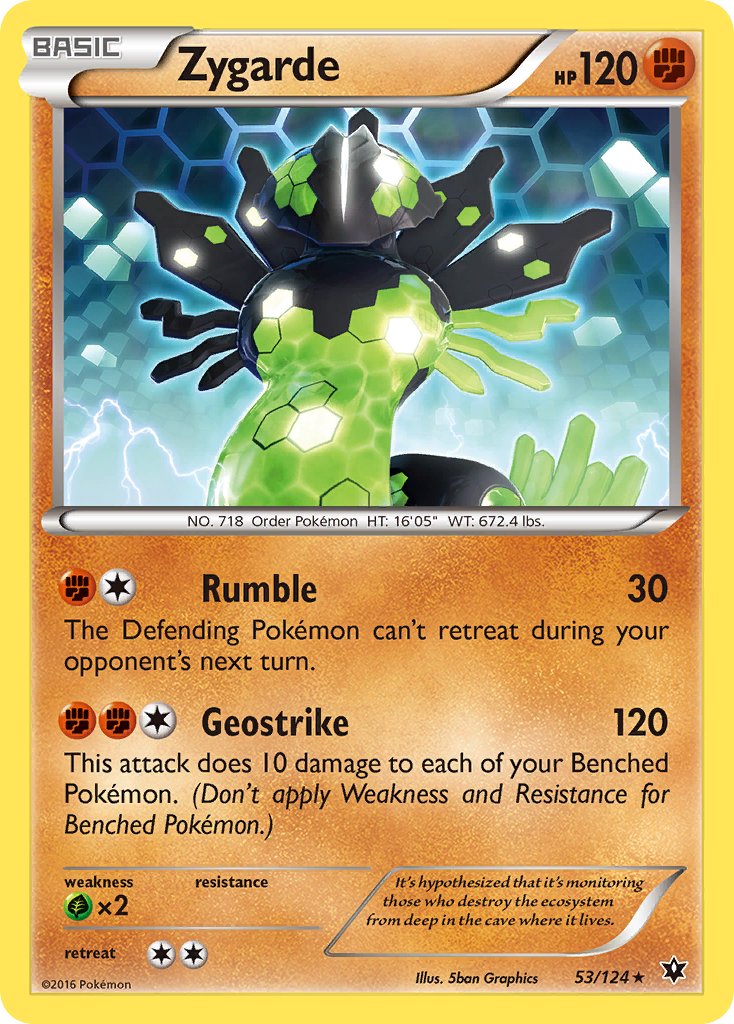 Zygarde (53/124) (Theme Deck Exclusive) [XY: Fates Collide] | Golgari Games