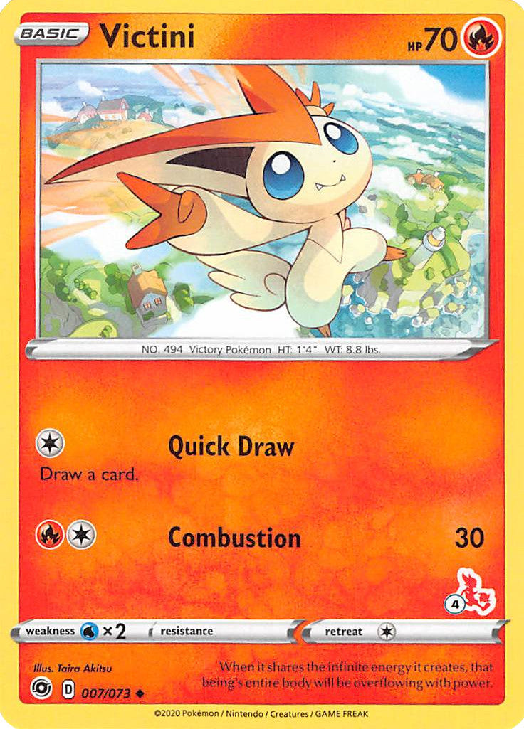 Victini (007/073) (Cinderace Stamp #4) [Battle Academy 2022] | Golgari Games