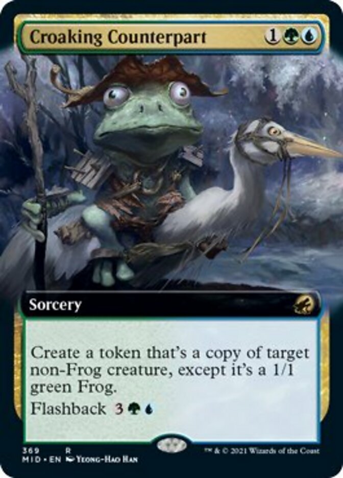 Croaking Counterpart (Extended Art) [Innistrad: Midnight Hunt] | Golgari Games