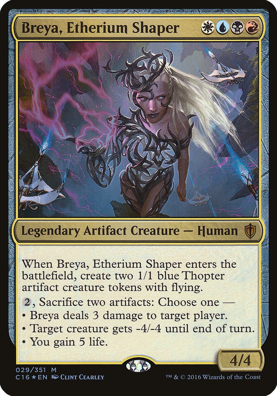 Breya, Etherium Shaper (Oversized) [Commander 2016 Oversized] | Golgari Games