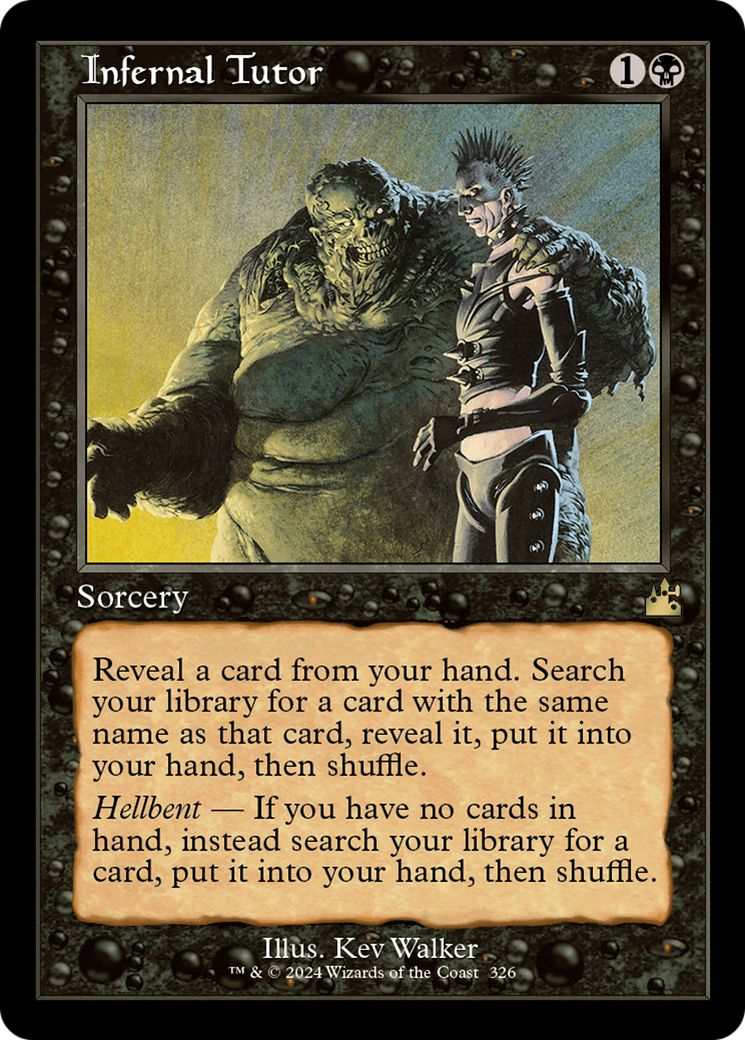 Infernal Tutor (Retro Frame) [Ravnica Remastered] | Local Legends