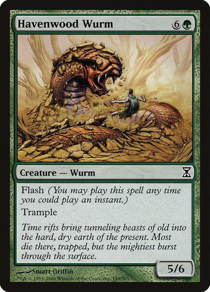 Havenwood Wurm [Time Spiral] | Golgari Games