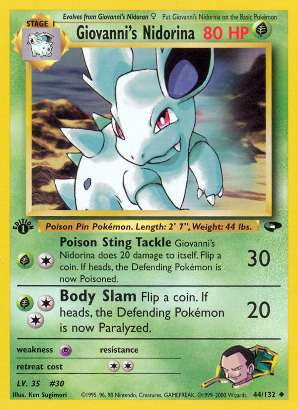 Giovanni's Nidorina (44/132) [Gym Challenge 1st Edition] | Golgari Games