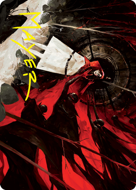 Curse of Hospitality Art Card (Gold-Stamped Signature) [Innistrad: Crimson Vow Art Series] | Local Legends
