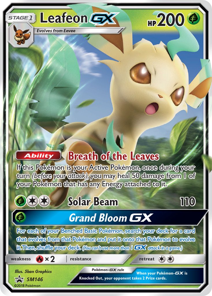 Leafeon GX (SM146) [Sun & Moon: Black Star Promos] | Golgari Games