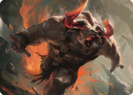 Furious Bellow Art Card [Dominaria United Art Series] | Local Legends