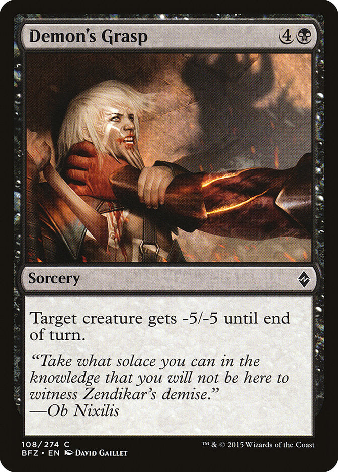 Demon's Grasp [Battle for Zendikar] | Local Legends