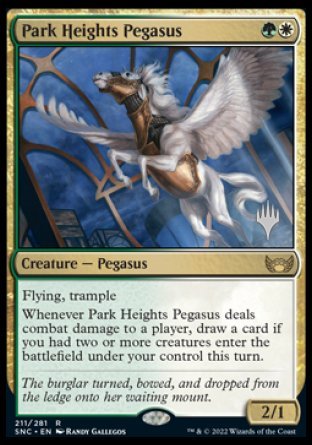 Park Heights Pegasus (Promo Pack) [Streets of New Capenna Promos] | Golgari Games