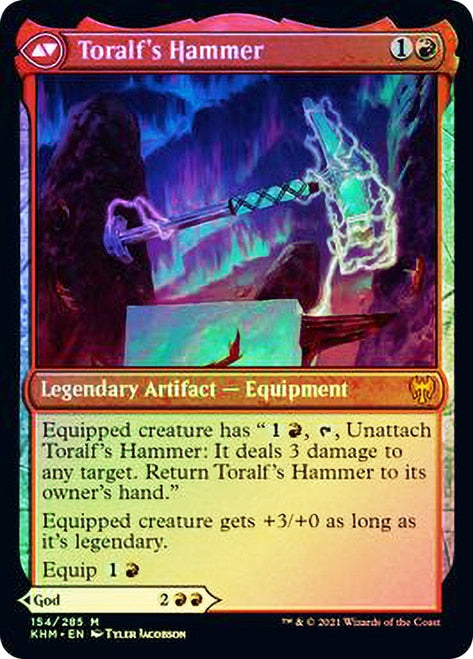 Toralf, God of Fury // Toralf's Hammer [Kaldheim Prerelease Promos] | Golgari Games