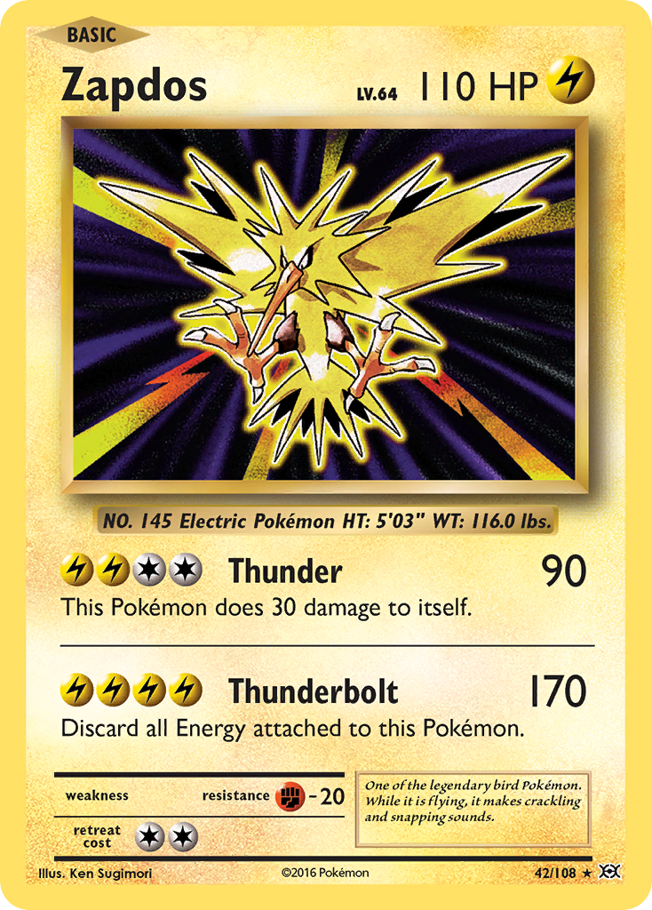 Zapdos (42/108) [XY: Evolutions] | Golgari Games