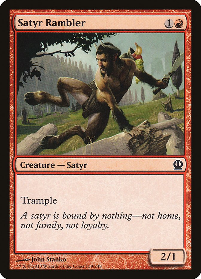 Satyr Rambler [Theros] | Golgari Games