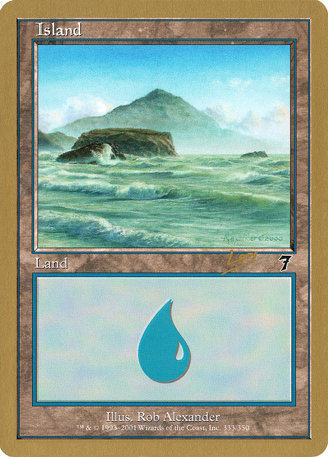 Island (333) (Raphael Levy) [World Championship Decks 2002] | Golgari Games