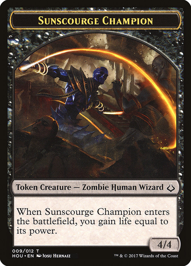 Sunscourge Champion Token [Hour of Devastation Tokens] | Golgari Games