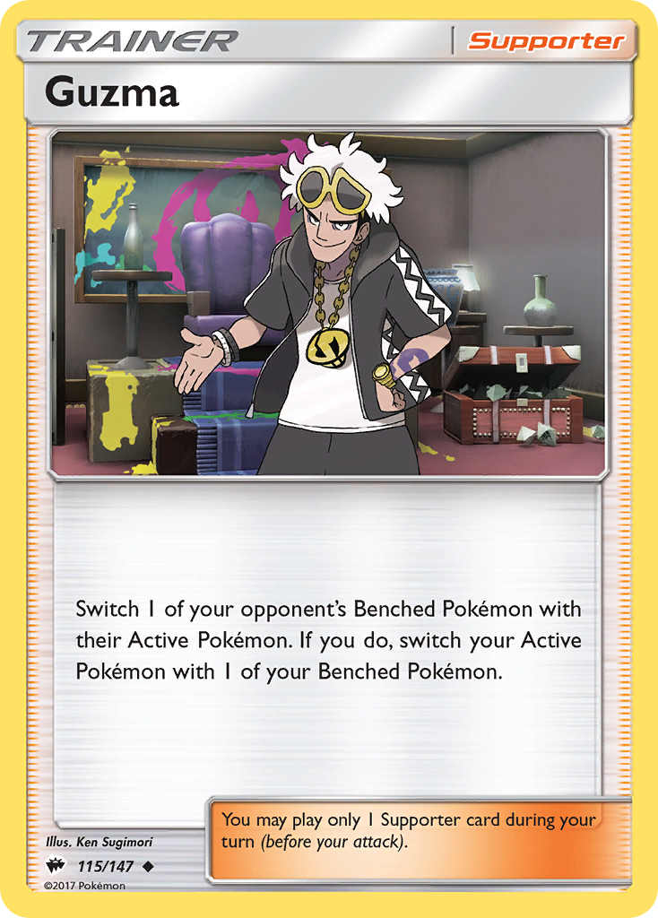 Guzma (115/147) [Sun & Moon: Burning Shadows] | Golgari Games