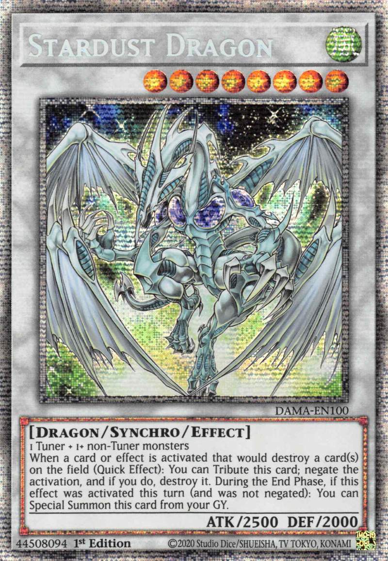 Stardust Dragon [DAMA-EN100] Starlight Rare | Golgari Games