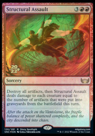 Structural Assault [Streets of New Capenna Prerelease Promos] | Local Legends