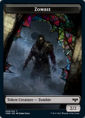 Zombie (008) // Vampire (016) Double-sided Token [Innistrad: Crimson Vow Tokens] | Golgari Games