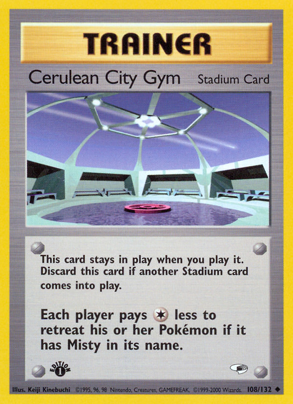 Cerulean City Gym (108/132) [Gym Heroes 1st Edition] | Golgari Games